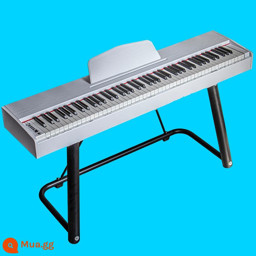 Bàn Schumanjia Đàn Piano Ngăn Kéo Gỗ Chắc Chắn Đàn Piano Điện Tử Búa 88 Phím Cho Người Lớn, Trẻ Em, Người Mới Bắt Đầu, Di Động - (Di động) Búa nặng 3 bước màu trắng + Chân đế chữ U + túi đựng 850 nhân dân tệ