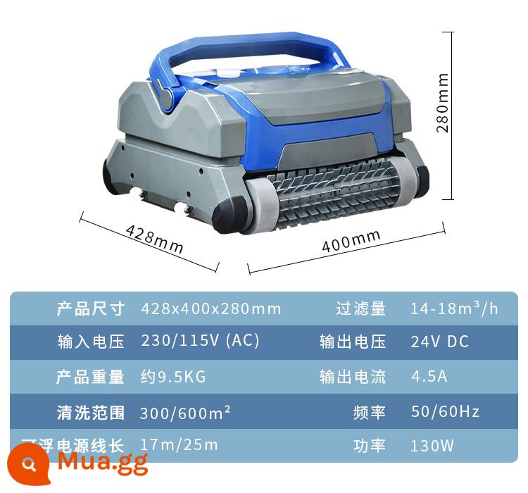 Bể bơi rùa sạc không dây dưới nước hút nước thải robot hoàn toàn tự động vệ sinh làm sạch bể hút chân không hiện vật - Máy hút nước thải thông minh hoàn toàn tự động KL-1010 model chính xác cao (có thể trèo tường) đường 17 mét