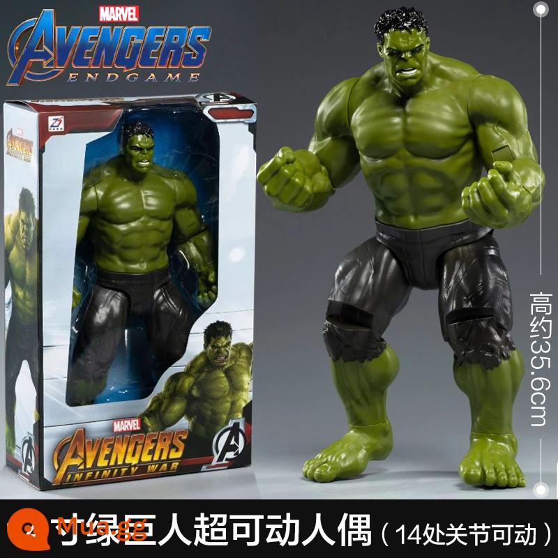 Giữa di chuyển Hulk mô hình Liên minh Marvel Avengers xung quanh bé trai búp bê lớn trang trí nhãn hiệu đồ chơi - Hulk lớn 14 inch [14 khớp di động + cao khoảng 35 cm]