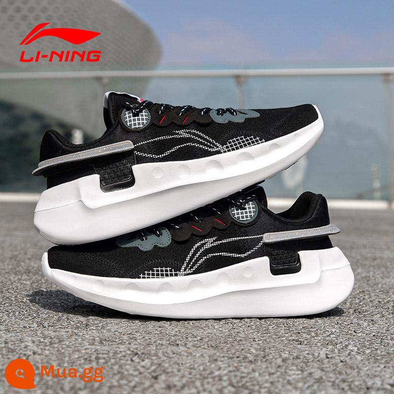 Giày chạy bộ nam Li Ning mùa đông 2023 giày chạy bộ nam giảm sốc mới giày thể thao nam ấm áp trẻ trung mẫu nam - 043-2 đen/xám bão