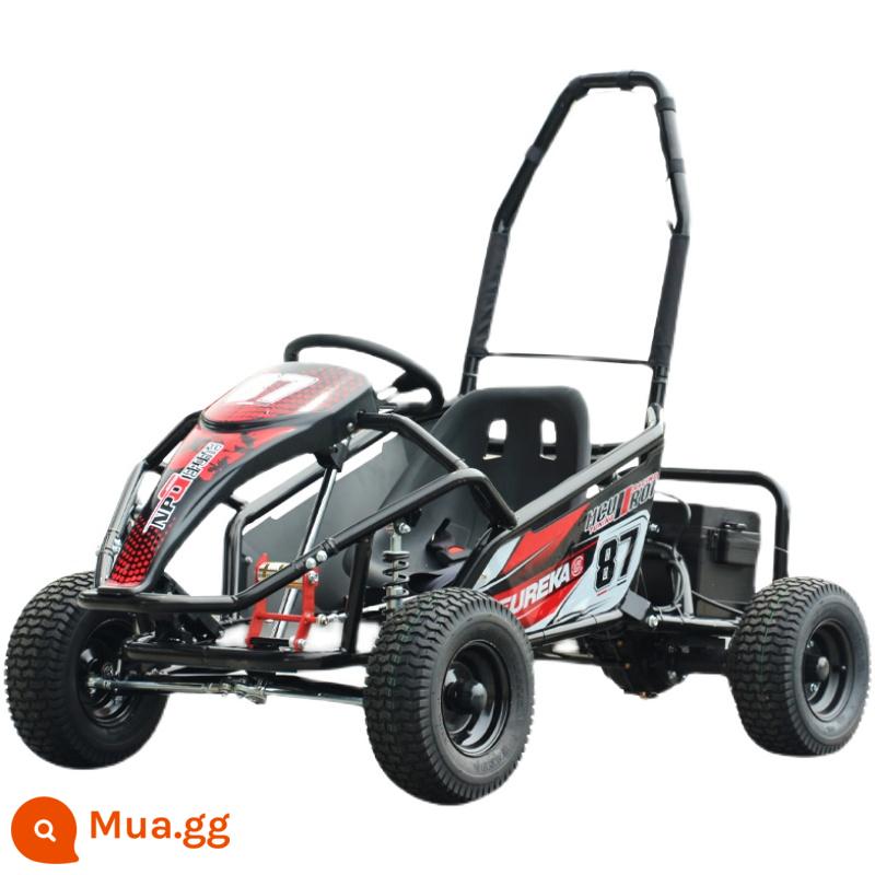 Trẻ em điện nhỏ kart bốn bánh xe bãi biển địa điểm giải trí dành cho người lớn cạnh tranh drift off-road đầu máy - Khởi động điện đơn model D 125CC xăng số lùi