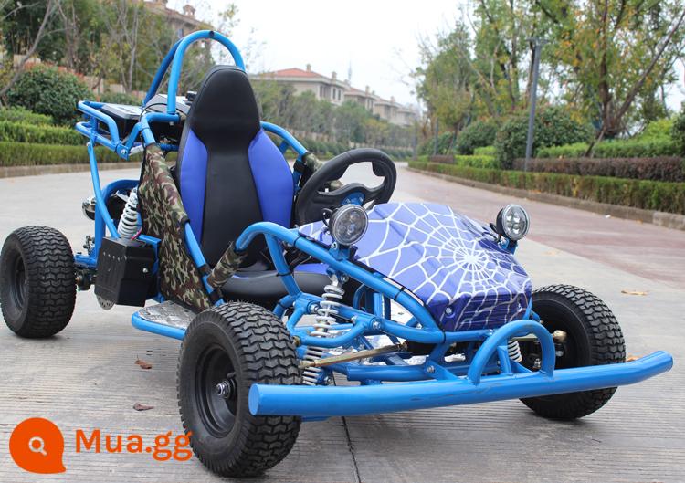 Go-kart bốn bánh xe bãi biển đầu máy ô tô điện ô tô trẻ em mini nhỏ vượt địa hình ống thép trôi xe - Phiên bản xăng, phiên bản đơn, phiên bản giảm xóc trước sau