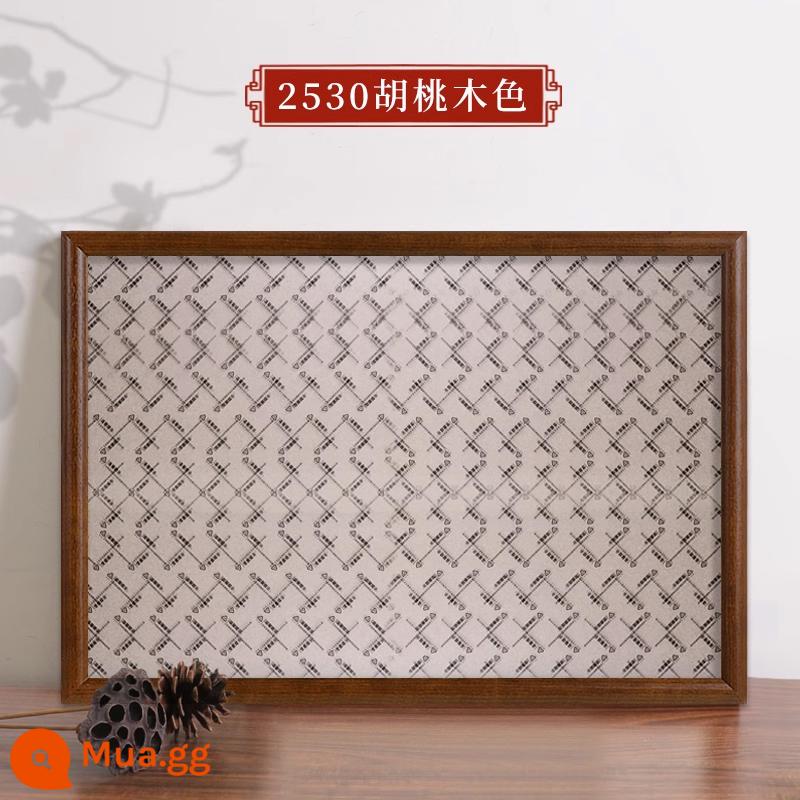 Rửa ảnh làm khung ảnh chân dung gia đình Phóng to ảnh 16 inch treo tường 20 in ảnh cộng 24 khổ lớn tùy chỉnh - 2530 màu óc chó [không bao gồm ảnh]