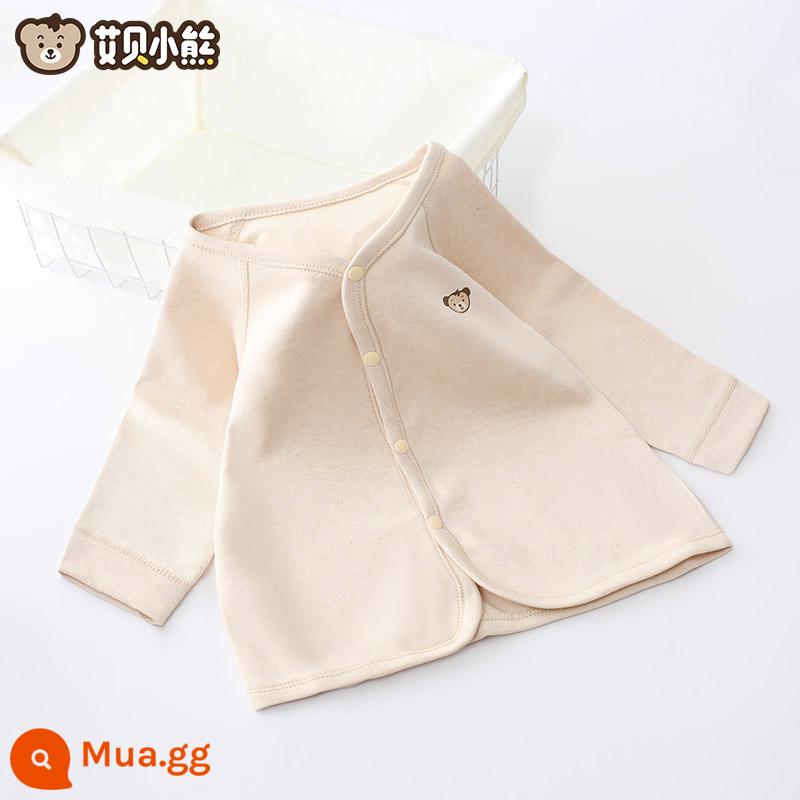 Quần áo mùa thu cho bé sơ sinh đứng tất cả cotton nguyên chất loại A mỏng mùa xuân và mùa thu quần vệ sinh trẻ em không xương một mảnh quần lót - Bông màu có túi đôi