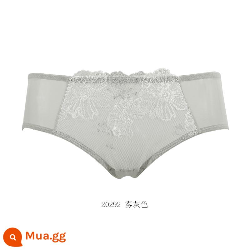 [59.3 nhân dân tệ 4 cái] Quần lót cotton mềm mại và thoải mái của Gorell dành cho nữ, quần boxer lưng giữa bằng cotton nguyên chất BWP22339 - màu xám sương mù 20292