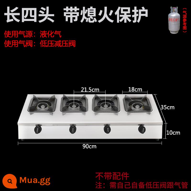 Capital Cooker lò nung thương mại lò nung khí nhiều đầu - Tổ ong 4 đầu (khí hóa lỏng) có thiết bị chống cháy