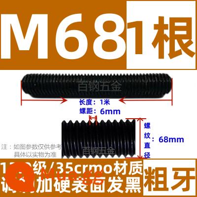 Thanh vít cường độ cao 8,8/10,9/12,9 thanh ren đầy đủ lớp ren vít đầy ren M6M8M10-M64 - Cấp 12,9 M68*1 mét