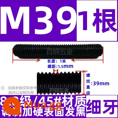 Thanh vít cường độ cao 8,8/10,9/12,9 thanh ren đầy đủ lớp ren vít đầy ren M6M8M10-M64 - Sợi mịn M39*1.5 sợi*1 mét