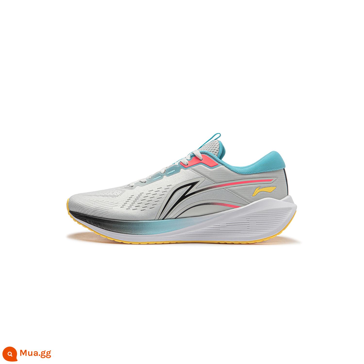 Li Ning Wu Shi lite V2 | Giày chạy bộ cho nam và nữ, giày thể thao thông thường nhẹ, thoáng khí, đế mềm, chống sốc mới - Vôi nhẹ (ARST053-9)