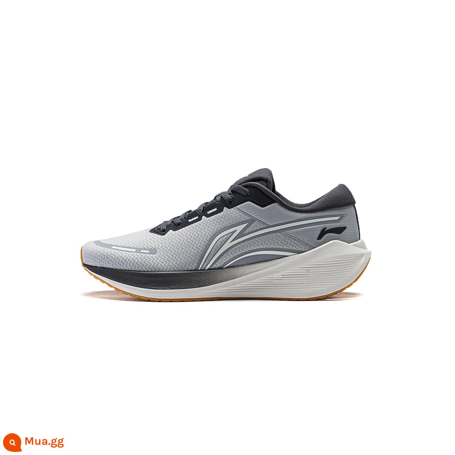 Li Ning Wu Shi lite V2 | Giày chạy bộ nam 2023 thu đông mới 5S giày thể thao phản quang chống sốc nhẹ - Màu xám gạch (ARST053-5) [dệt dày đặc]