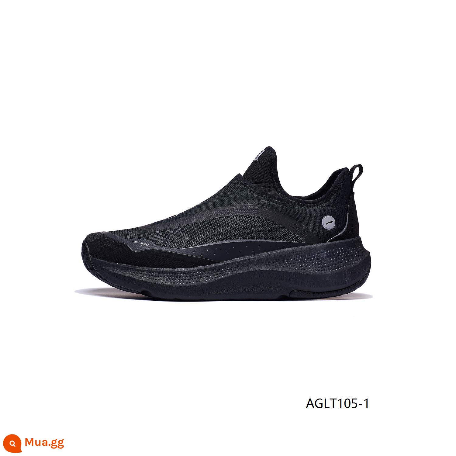 Li Ning Giày Thường Nam 2023 Mới SOFT GO Phản Quang Xu Hướng Cổ Điển Giày Sneaker Lưới Nữ Slip On - nam da đen