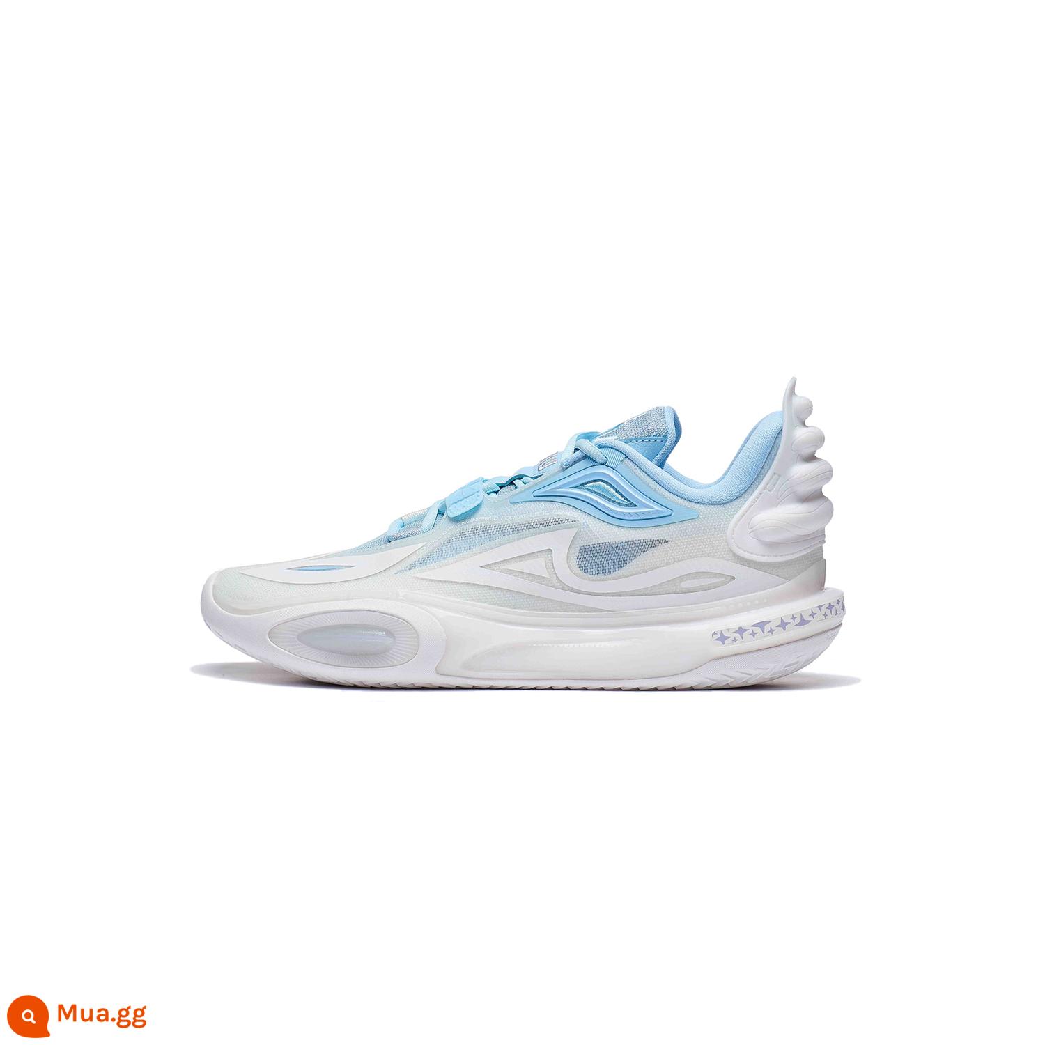 Li Ning Wade City 11V2 | Giày bóng rổ nam cổ thấp 2024 giày thể thao chuyên nghiệp đệm phản quang mới - đám mây trắng