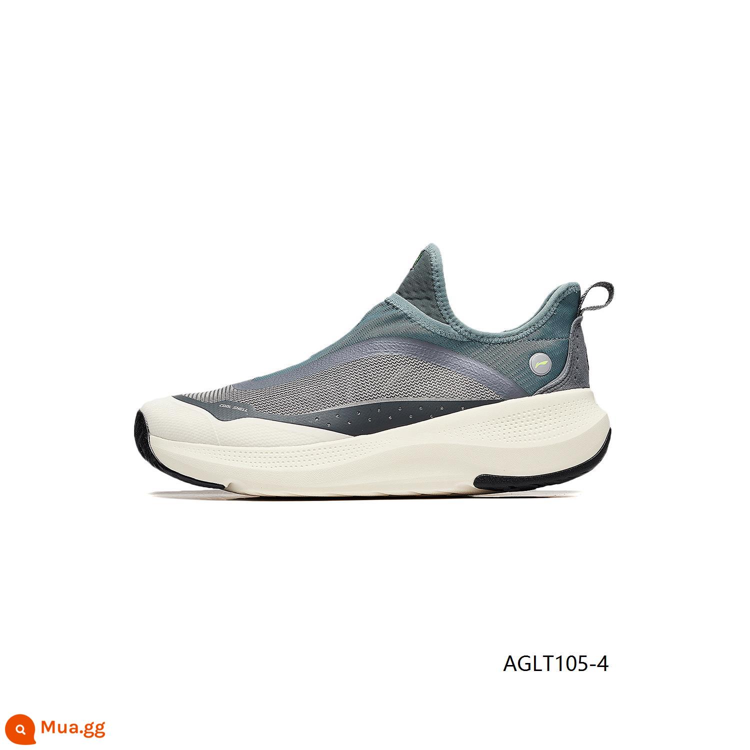 Li Ning Giày Thường Nam 2023 Mới SOFT GO Phản Quang Xu Hướng Cổ Điển Giày Sneaker Lưới Nữ Slip On - Cửu sắc xám/xám giông bão/xanh kỵ binh