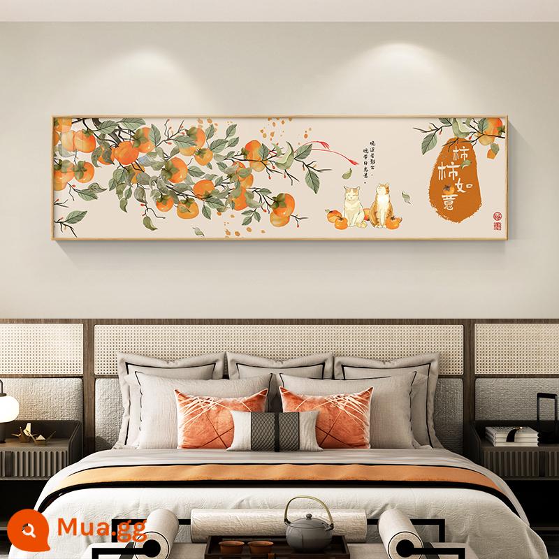 Hòa bình và niềm vui phong cách Trung Quốc mới trang trí phòng khách bức tranh nền sofa bức tranh tường đầu giường bức tranh tường phòng ngủ bức tranh đầu giường - Hồng Như Ý Cát