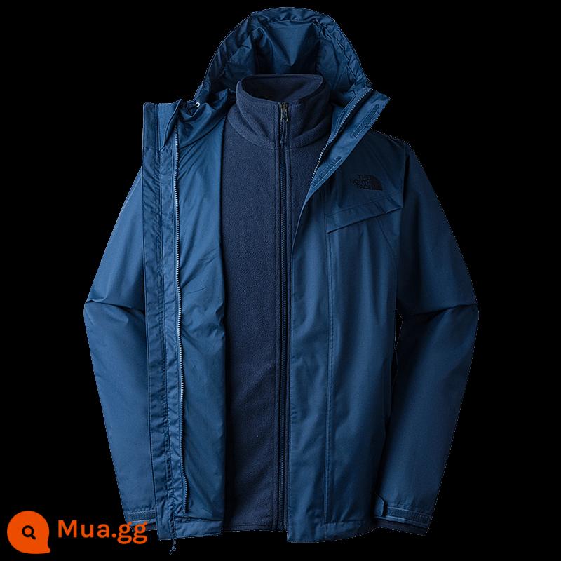 [Cổ điển] Áo khoác lông cừu lót lông cừu ba trong một TheNorthFace dành cho nam không thấm nước | 88RP - 926/màu xanh