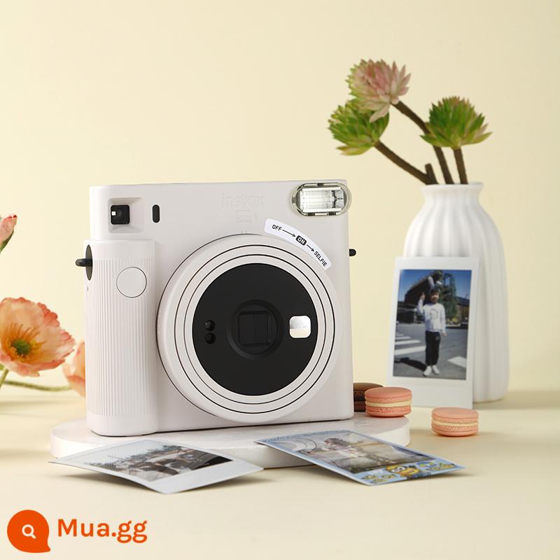 Máy ảnh chụp ảnh cổ điển hình vuông Fuji Polaroid instax SQUARE SQ1 Fuji sq1 Polaroid - SQ1 mica trắng không có phụ kiện