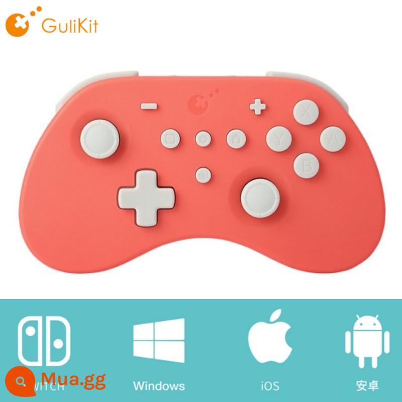 Grain NS19 Genie Switch PRO Tay cầm chơi game Bluetooth không dây động cơ rung kép chức năng nổ tự động - NS18 phiên bản thường đốm đỏ san hô