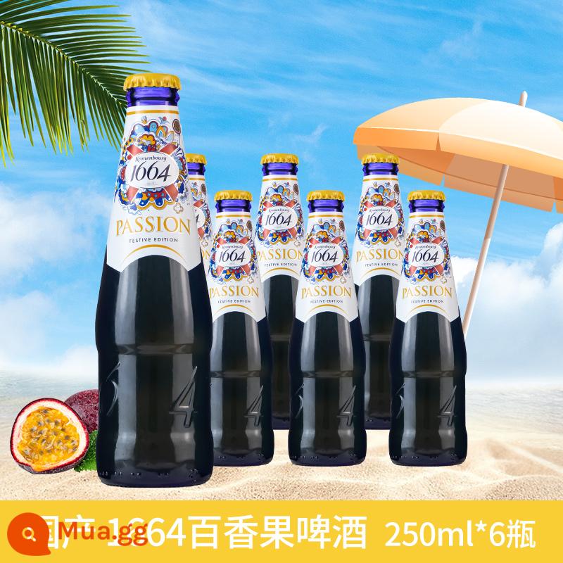 Nội địa Kronenbourg1664 Bia Hương Chanh Dây Bia Pháp Trái Cây Thủ Công 250ml*6 Chai - Bia hương chanh dây 1664 250ml*6 chai