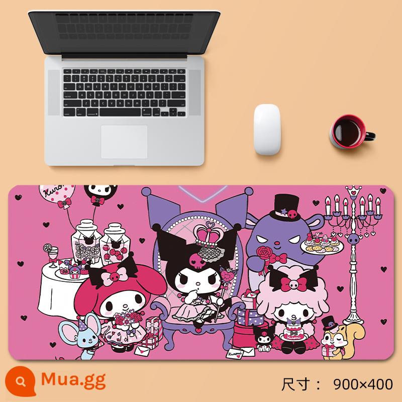 Con chó quế miếng lót chuột quá khổ cô gái dễ thương Sanrio HelloKitty tùy chỉnh thảm bàn Kulomi - Đỏ tía 37