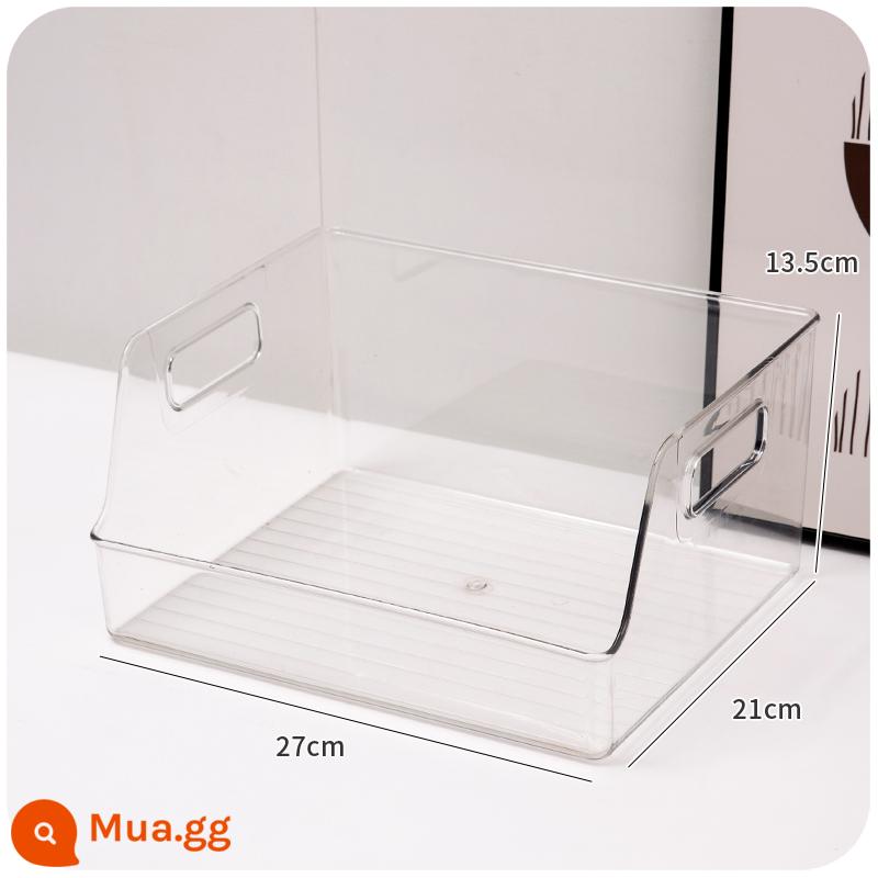 Bàn làm việc trong suốt hộp lưu trữ acrylic giá sách máy tính để bàn kệ sách văn phòng trạm hoàn thiện giỏ hộp giá - Mô hình cực lớn, được nâng cấp và dày lên