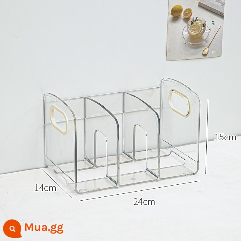 Máy Tính Để Bàn Giá Để Sách Để Bàn Acrylic Trong Suốt Hộp Bảo Quản Bút Giá Sách Văn Phòng Tài Liệu Sách Học Sinh Có Giá Để Đồ - Kệ sách nhỏ trong suốt