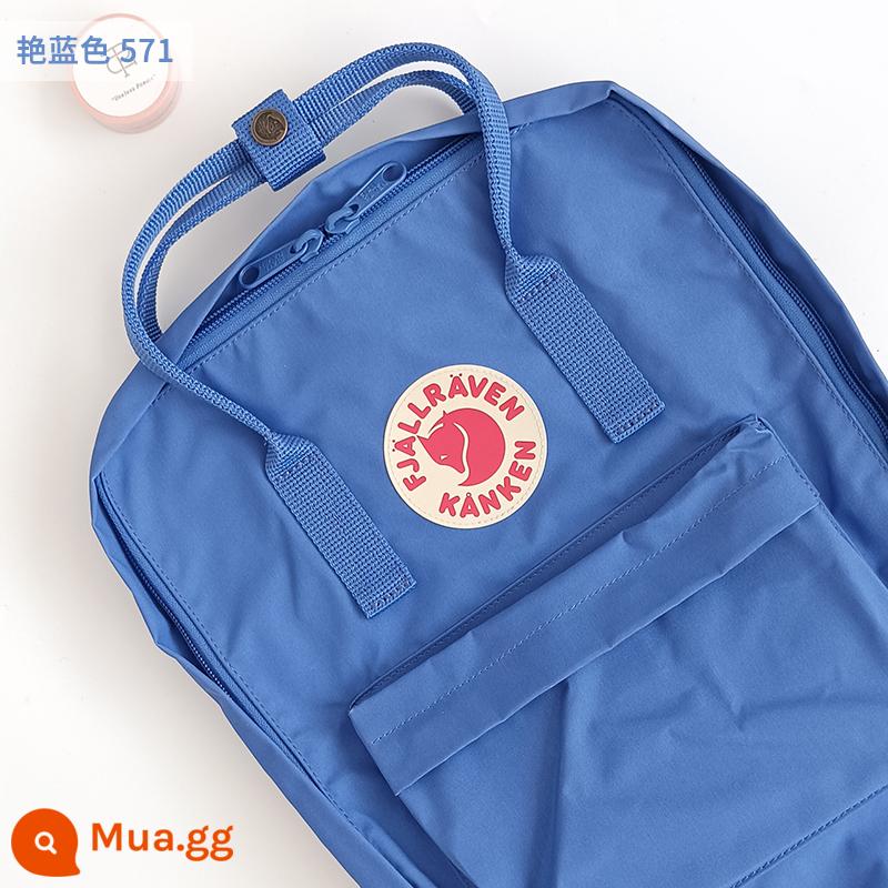 Ba lô kanken chính hãng cáo bắc cực / fjallraven Thụy Điển ba lô đi học cổ điển mini nam nữ - màu xanh da trời