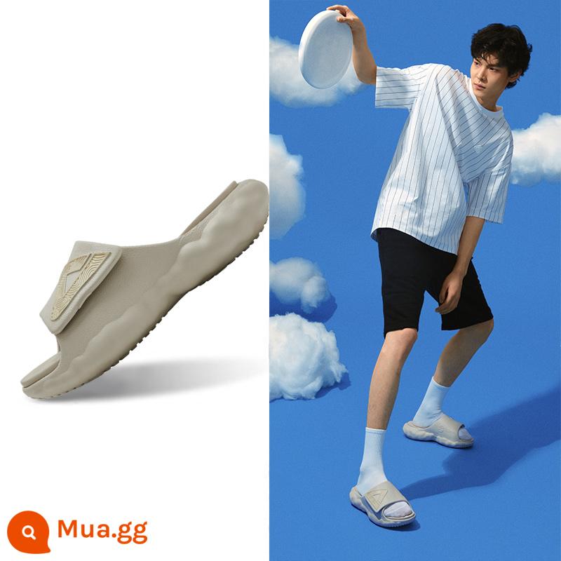 Peak State Extreme Cloud丨Dép nam mùa hè mới giày đi biển giày nam Xăng đan thể thao bóng rổ Velcro nữ - [Nam] Màu vàng ngà