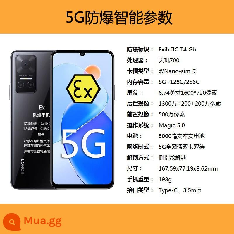 Nhà máy hóa chất điện thoại di động chống cháy nổ thông minh Kufeng K6 thực chất là ngành an toàn NFC kiểm tra dầu khí dược phẩm 5G đầy đủ Netcom PALY6 - Honor Play6T (mạng 5G) hoạt động 8G