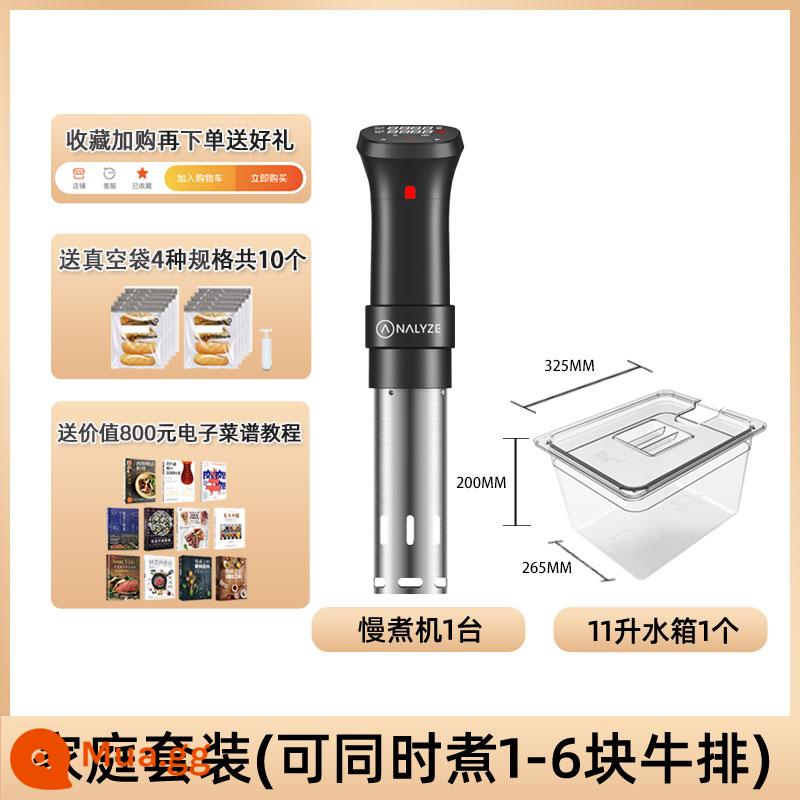 Phân tích nhiệt độ thấp và máy luộc chậm sous vide sưởi ấm bít tết thực phẩm máy tắm nước shufu fat fat - Nồi nấu chậm + bình nước 11 lít