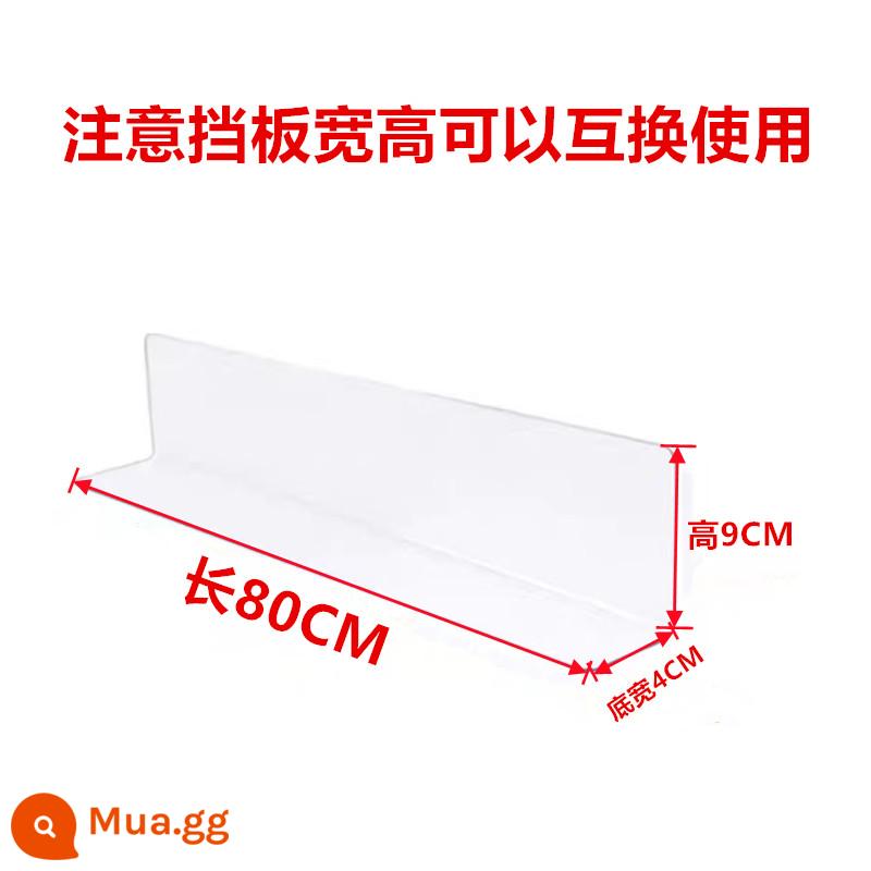 Vách ngăn đáy giường vách ngăn nhựa hộ gia đình cạnh bàn sofa khoảng cách phía dưới dải phân vùng dưới giường bịt kín cạnh chống mèo vách ngăn kệ - Dài 80cm X Rộng 4cm X Cao 9cm