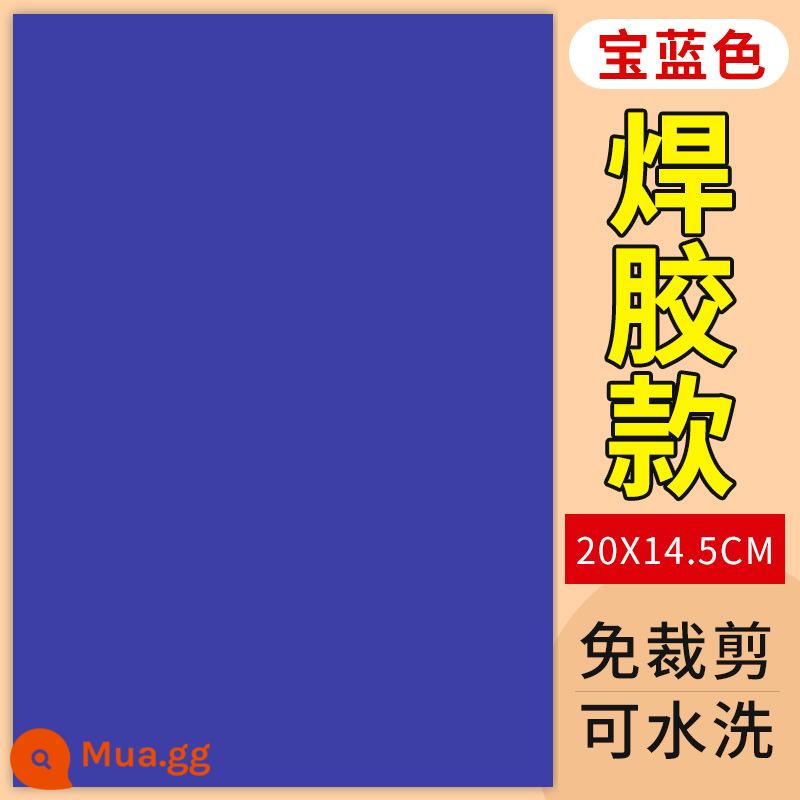 Miếng vá lỗ áo khoác, miếng vá vải trắng nhạt, sửa chữa các lỗ trên quần áo, tự dính, không đường may, trong suốt, có thể giặt được - Keo hàn nâng cấp không hình ảnh Royal Blue thế hệ thứ hai