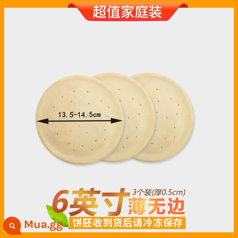 5 689 phôi bánh pizza 10 inch bánh pizza đáy mỏng không viền bán thành phẩm bữa ăn bánh pizza nguyên liệu ăn liền - 3 miếng không viền mỏng 6 inch