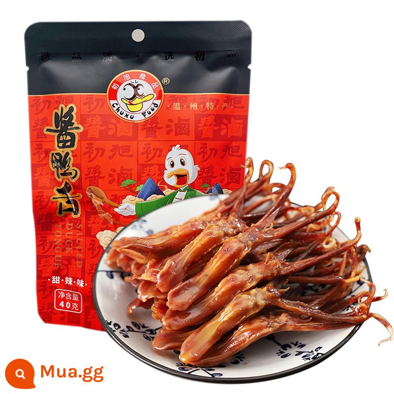 Chuxu Official Store Ôn Châu Chuxu Sauce Lưỡi Vịt Hương Vị Nguyên Bản 480g Đồ Ăn Nhẹ Vịt Lưỡi Vịt Chuxu - Bao bì mới 480g hương vị cay ngọt (túi 40gX12) khuyến nghị sản phẩm mới