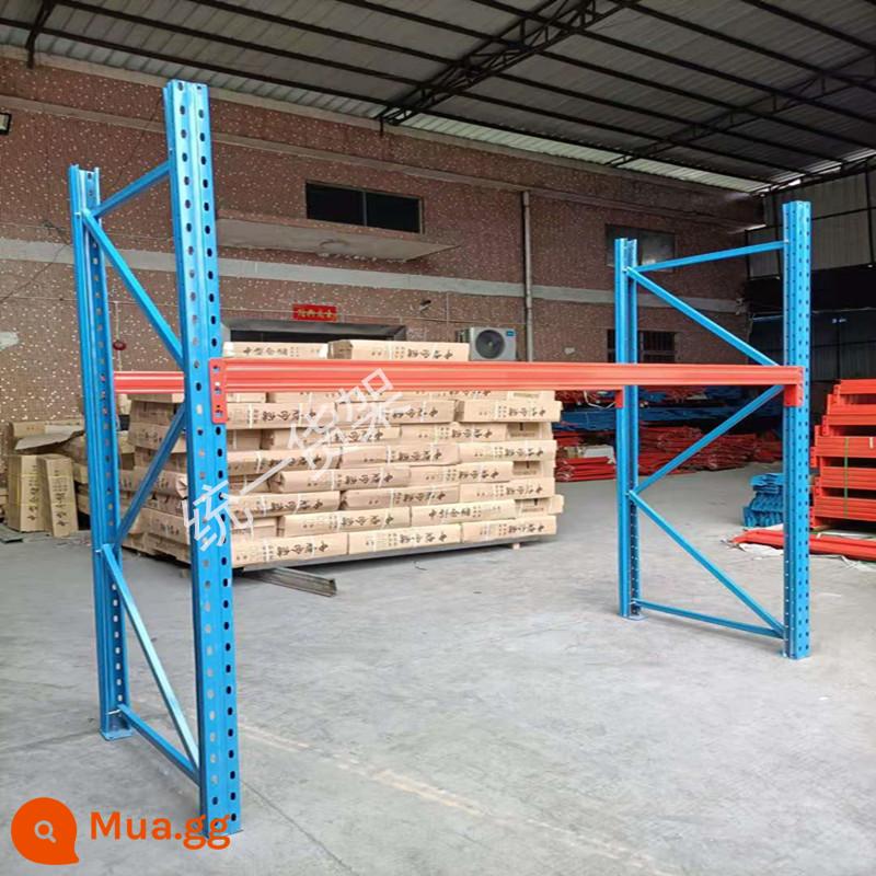 Kho chứa pallet hạng nặng dày nhà kho lớn nhiều lớp tùy chỉnh chịu tải cao có thể điều chỉnh 3 tấn - Đường kính trong 250*100*200, một lớp, tấm chính 2 tấn