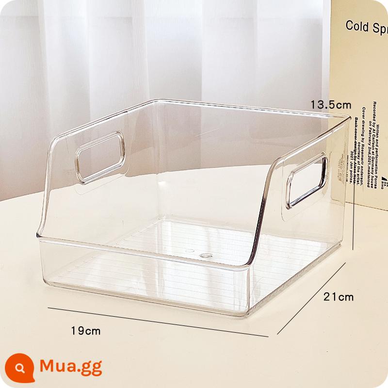 Hộp lưu trữ mỹ phẩm máy tính để bàn acrylic hộp trong suốt ký túc xá hộp hoàn thiện ngăn kéo nhựa có thể được xếp chồng lên nhau kệ - Miệng nghiêng di động kích thước nhỏ