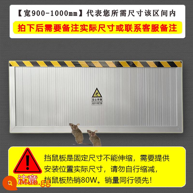 Tấm chống chuột hợp kim nhôm, tấm chống chuột, chặn cửa, phòng phân phối điện, nhà hàng gia đình, chống lũ, chống lũ và chống nước, inox - Chiều rộng 900-1000mm bao gồm khe cắm thẻ [Cao 400mm] Độ dày 25 mm [Liên hệ bộ phận chăm sóc khách hàng để lưu ý chiều rộng chi tiết]