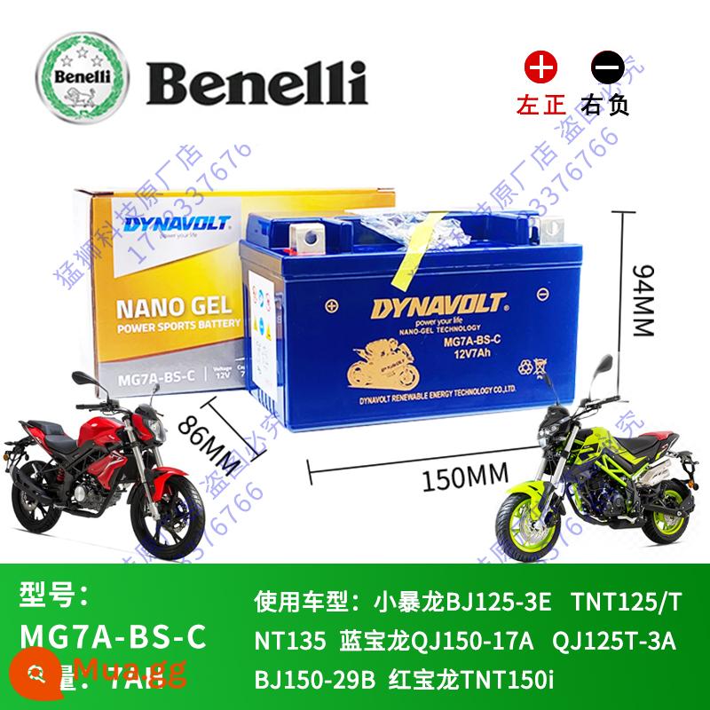 Pirini 752S 302S 502C Jinpeng 502X Cub 500 Hoàng Long 600 300 Bão 302 pin - MG7A-BS-C Hongbaolong TNT125/TNT150 keo nano 7A