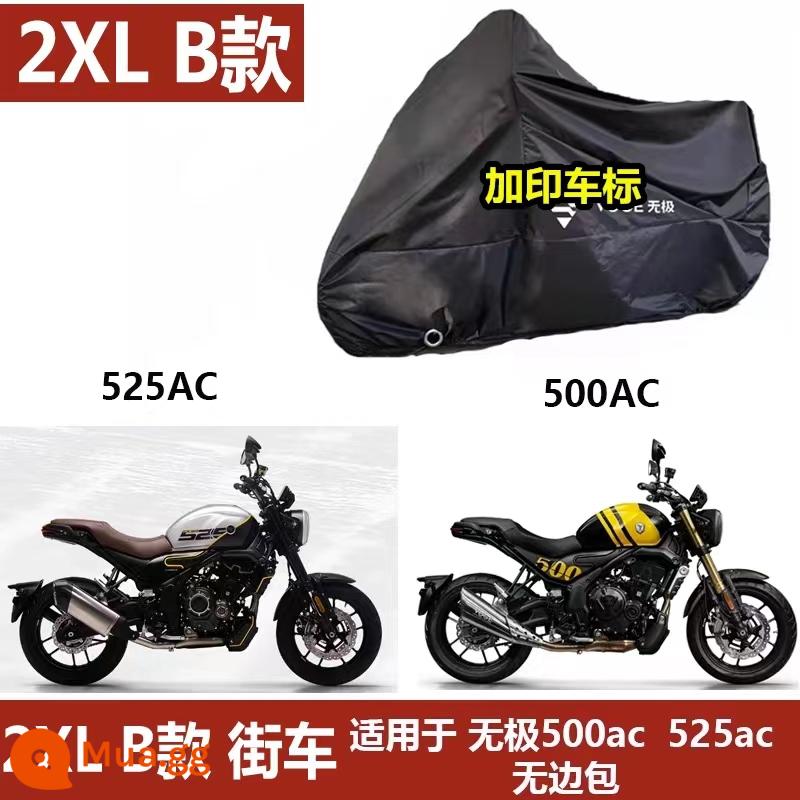 Thích hợp cho Loncin Promise 250rr xe bọc đầu máy xe che SR150GT chống nắng mưa 500ds xe đua 525 - Lời hứa 2XL Model B 525ac 500