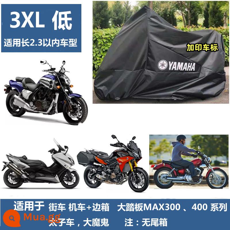 Thích hợp cho xe máy Yamaha r15r6 vỏ bàn đạp 125 Qiaoge Xunying che nắng và che mưa xe MT030709 - Yamaha 3XL Thấp Màu Đen Thông Thường