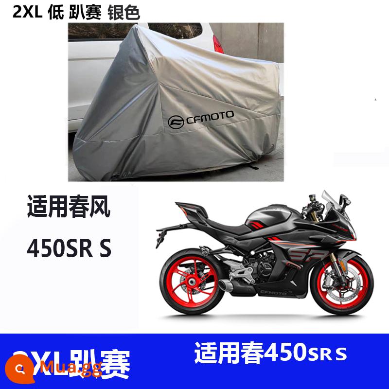 Thích hợp cho gió xuân 250sr che xe đầu máy che mưa 450sr che mưa chống nắng khỉ đầu chó 650gt150nk400 - Spring Breeze Silver 2XL Low 450SR S