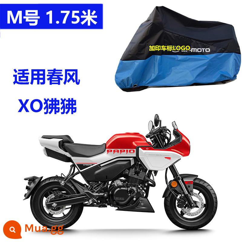 Thích hợp cho gió xuân 250sr che xe đầu máy che mưa 450sr che mưa chống nắng khỉ đầu chó 650gt150nk400 - Spring Breeze Đen và Xanh Size M XO Khỉ Đầu Chó