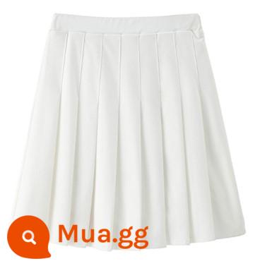 Áo thun ngắn tay nữ tùy chỉnh áo thun thể thao ve áo cotton công sở chuyên nghiệp quần áo quảng cáo in LOGO hàng đầu - váy đơn màu trắng