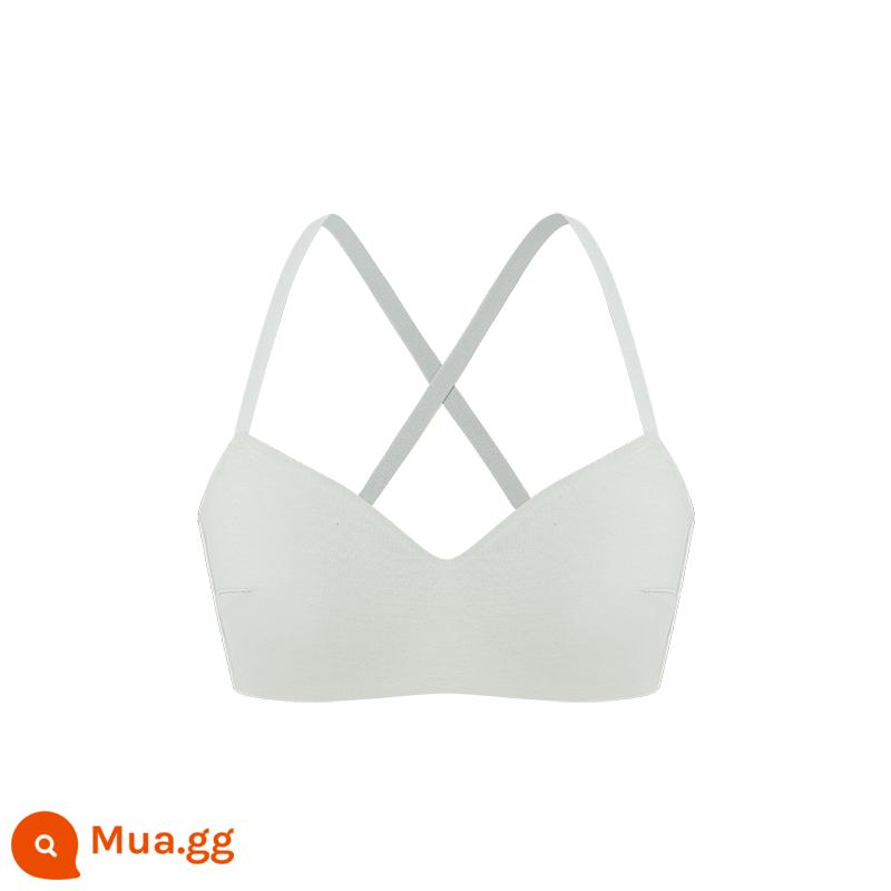 NEIWAI Bên trong và bên ngoài Mùa thu và mùa đông Cô gái mới Cotton Feel 1/2 Cup Bra Bộ sưu tập ngực nhỏ Bên sữa Đồ lót trái tim nữ vui nhộn - mặt trăng đá xám