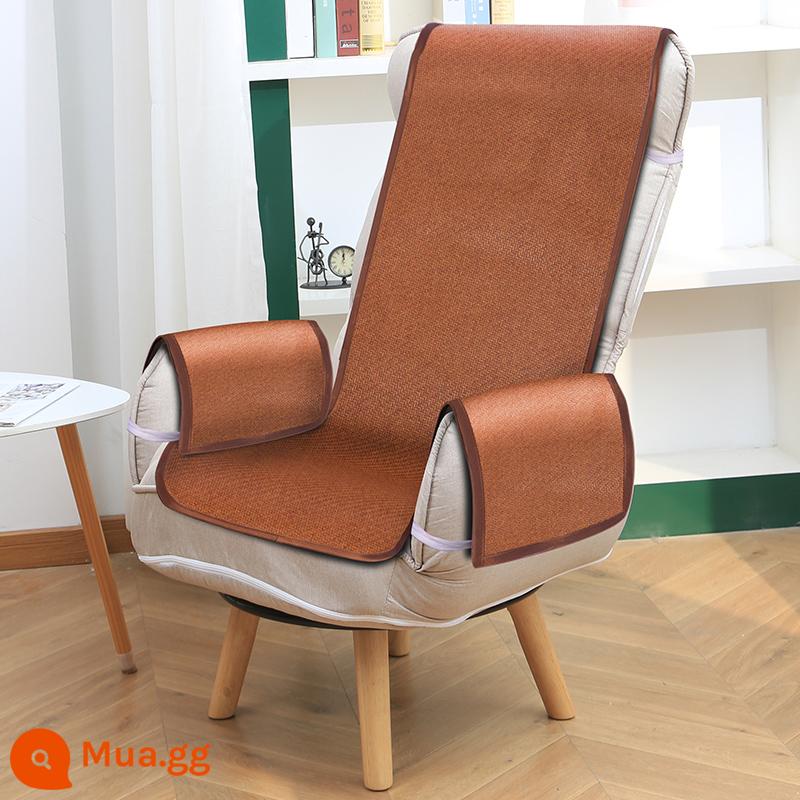 Ghế cho con bú đơn phụ nữ mang thai tựa lưng ghế cho con bú ban công ghế phòng chờ giải trí sofa lười phòng ngủ ngả ghế sofa nhỏ - Thảm mây màu be + mát