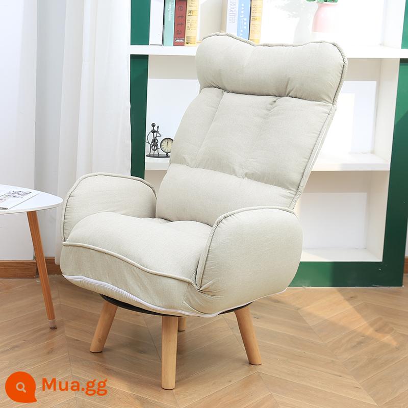 Ghế cho con bú đơn phụ nữ mang thai tựa lưng ghế cho con bú ban công ghế phòng chờ giải trí sofa lười phòng ngủ ngả ghế sofa nhỏ - Vải kỹ thuật màu be