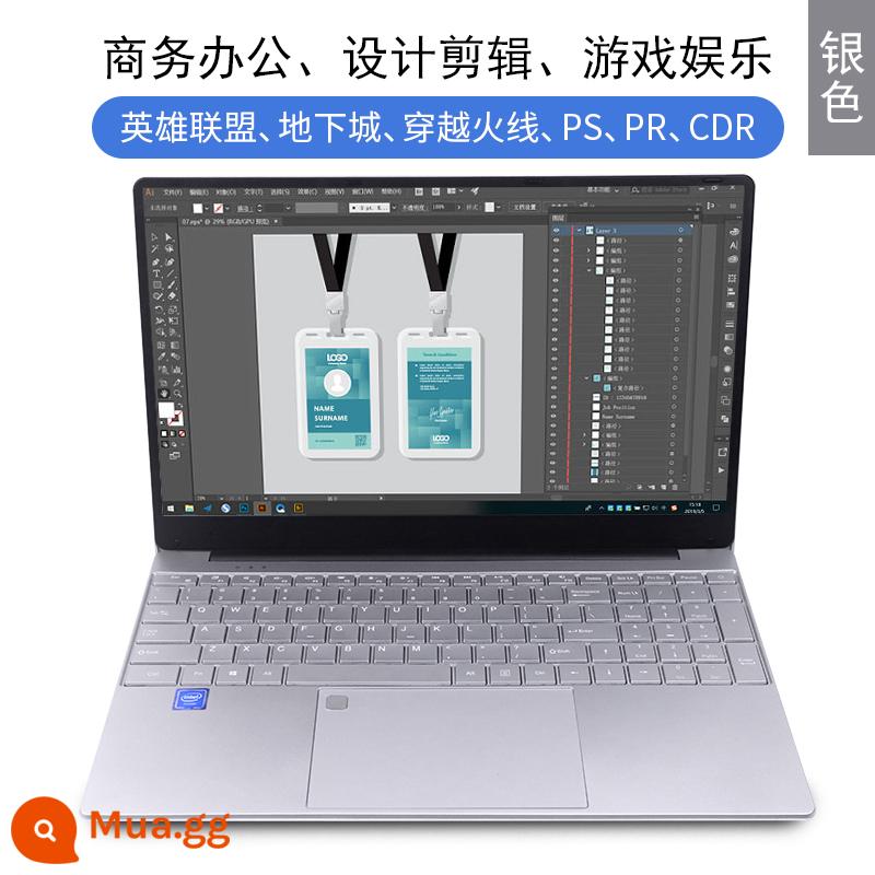 Laptop mới Intel Core i5 game book siêu mỏng notebook văn phòng sinh viên mỏng di động - Thiết kế văn phòng trò chơi hàng đầu lõi tứ thế hệ thứ 12 màu bạc