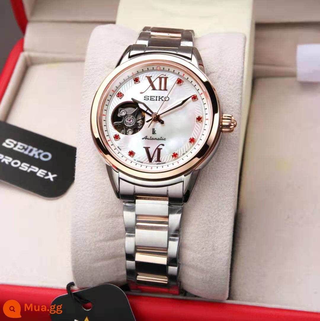 Đồng Hồ Seiko Đồng Hồ Nữ Nhật Bản Ayase Haruka Cùng Dây Thép Rỗng Lịch Đồng Hồ Cơ Đồng Hồ Nữ ssa794j1 - SSA792J1