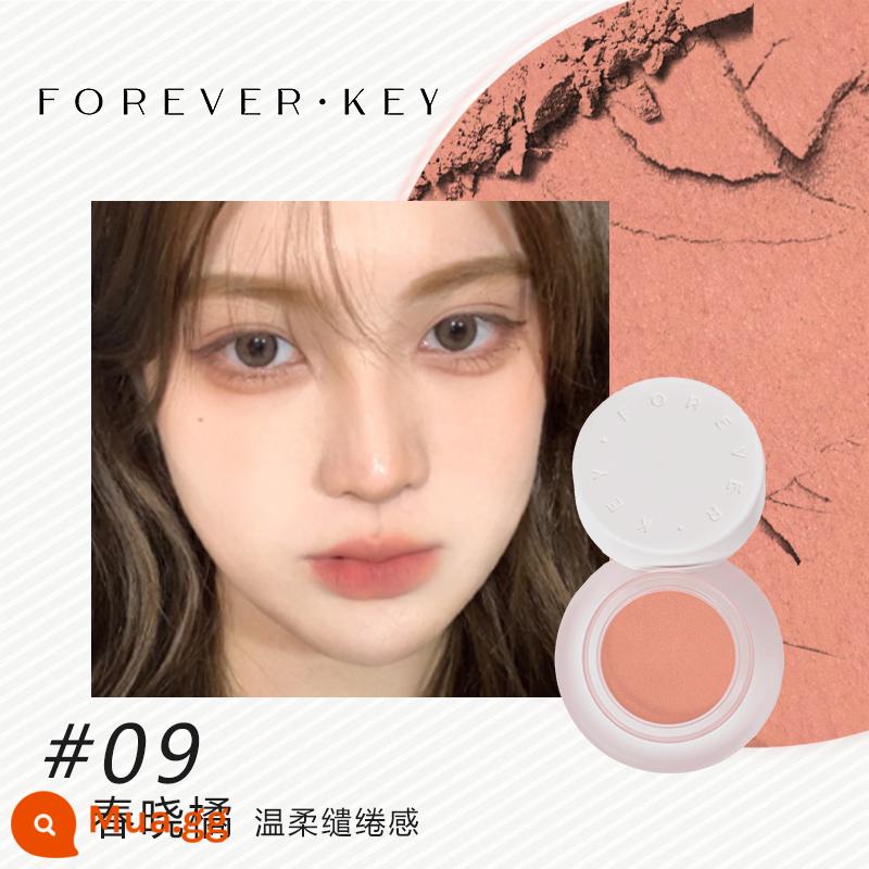 Phấn má hồng dạng bùn Foreverkey new 2022 đơn sắc đỏ mặt trời má hồng tím xanh dương mờ tự nhiên cho nữ - 09#Chunxiao Cam