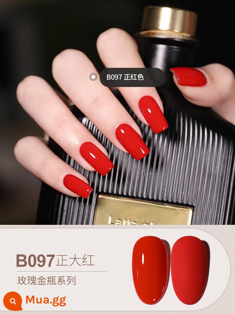 Gel móng tay màu đỏ BOLE Dì Bole 2022 New Manicure Big Cherry Wine Red Plum Gel Nail Gel - BOLE "97" có màu đỏ