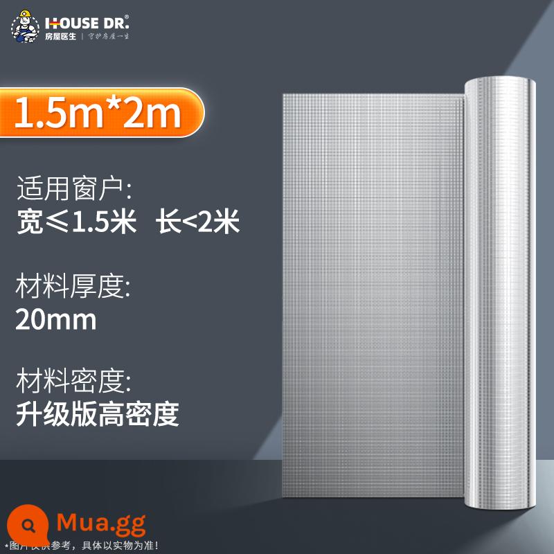 Bông cách âm dán cửa sổ Bông tiêu âm siêu tiêu âm phòng ngủ gia đình rèm cách âm dán cửa kính cách âm tạo tác hướng ra đường - [2cm] [200cm * 150cm] Bông cách âm cửa sổ mới được nâng cấp [Khóa dán miễn phí]